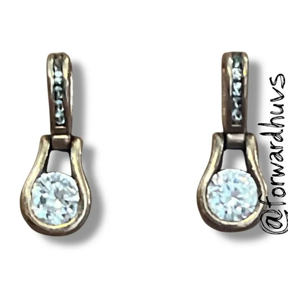 Bundle Sale 3 for $15 | Gold Tone Rhinestone Teardrop Earrings
